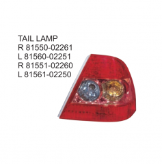 Toyota Corolla SEDAN 2004-2006 Tail lamp