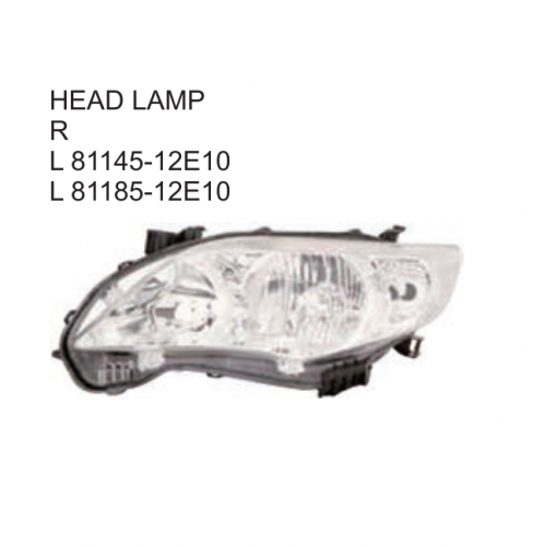 Toyota Corolla Middle East 2010 Head lamp