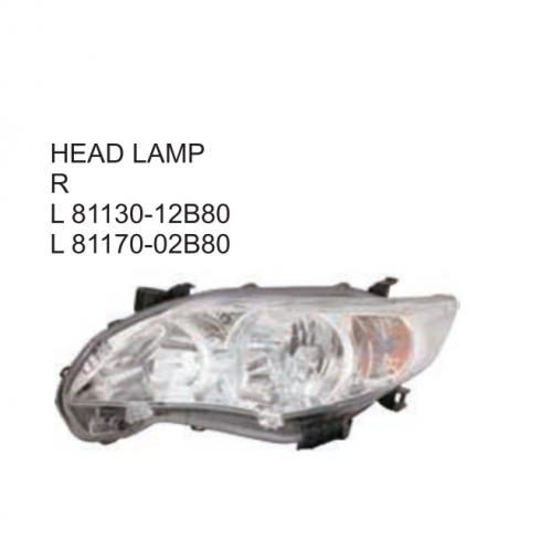 Toyota Corolla Middle East 2010 Head lamp